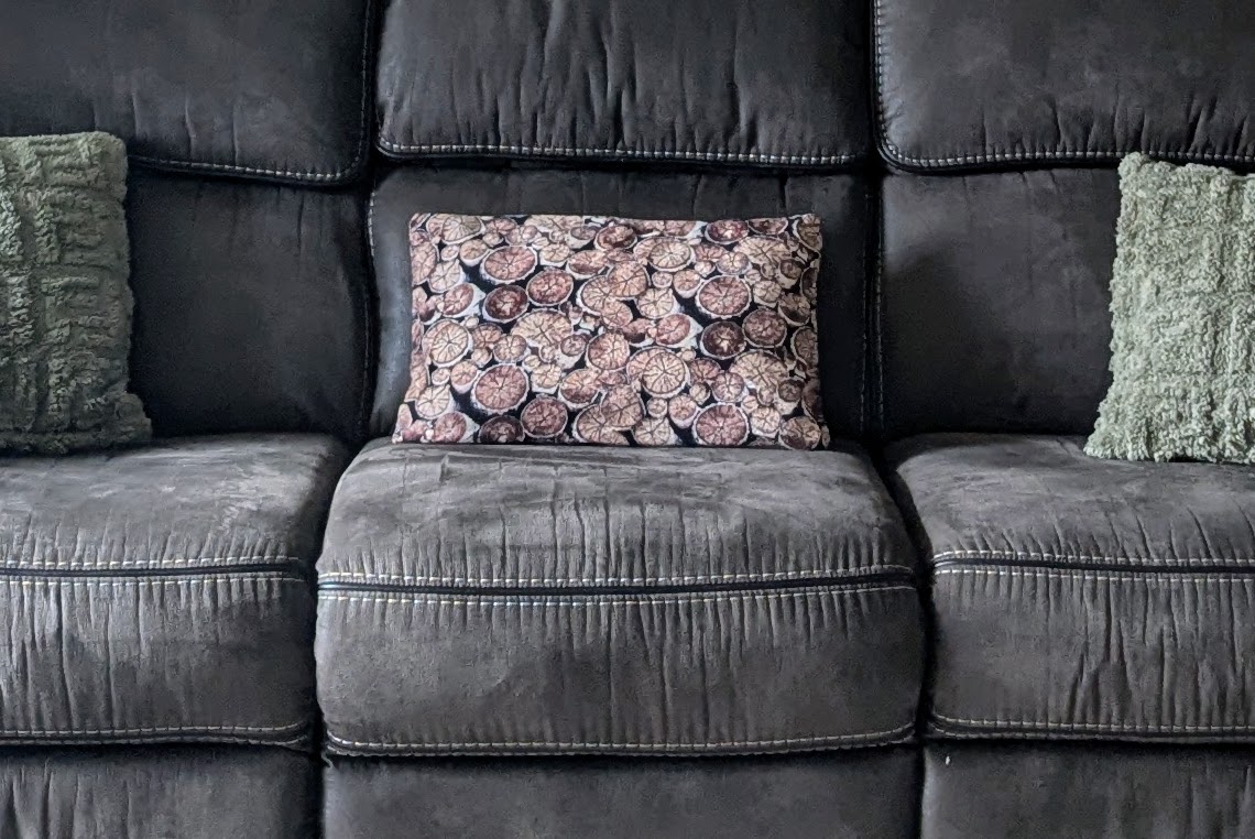 Handmade fall-themed pillow cover by Artsy ALPS, featuring warm autumn colors and a cozy, seasonal design.