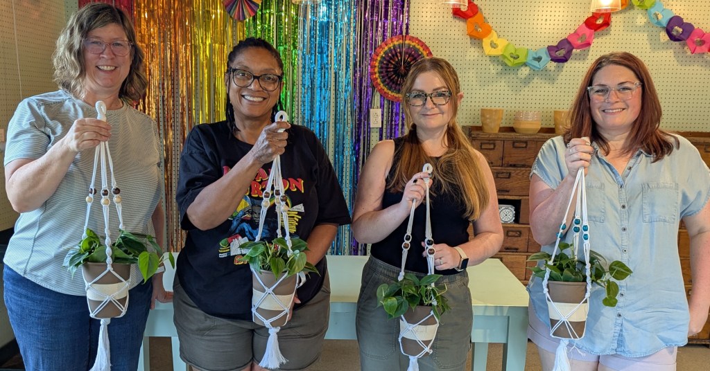 macrame plant party